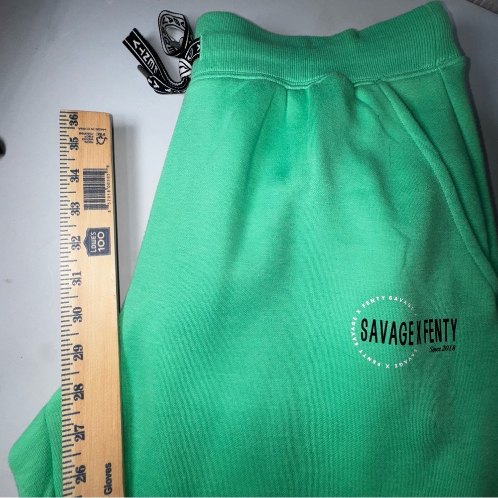Women's Green Fleece Jogger Pants Medium Brand New - Picture 5 of 7